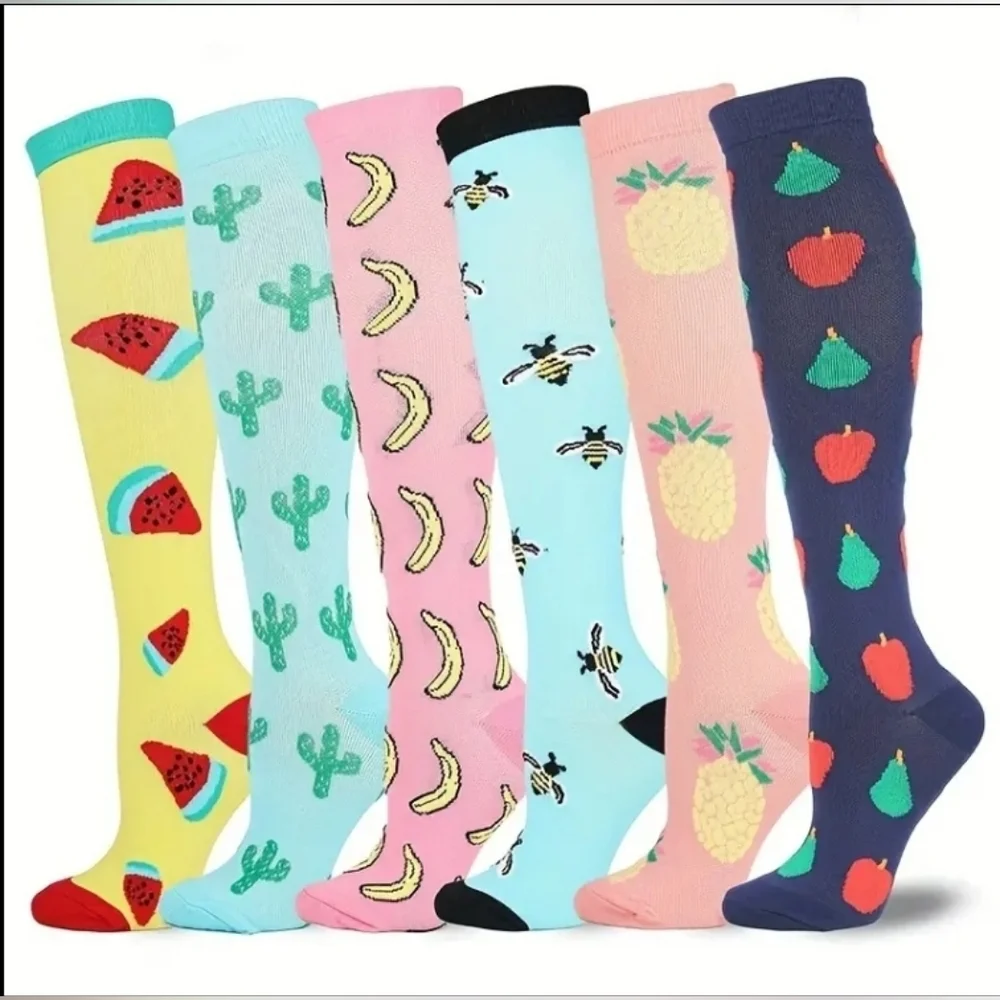 Fun Fruit/Plant Compression Socks